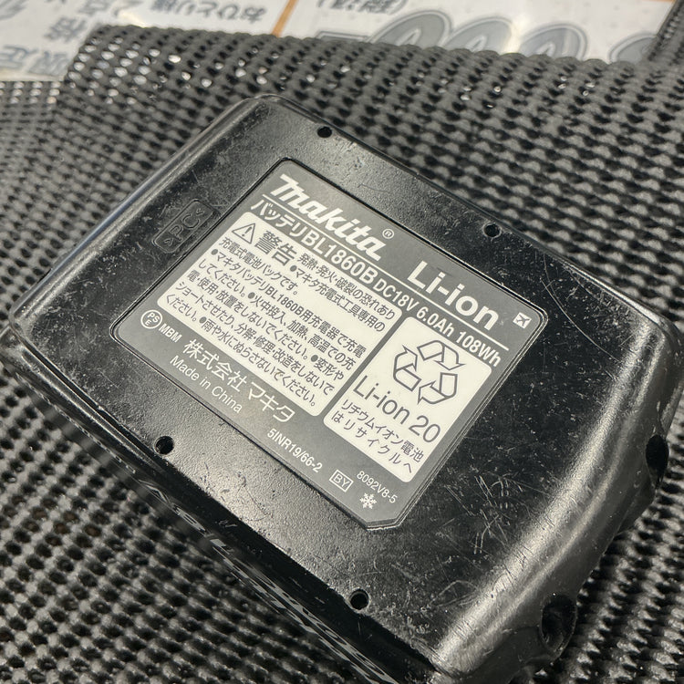 【中古・動作良好！】 マキタ makita 18V/6.0Ah リチウムイオンバッテリー BL1860B 【越谷店】