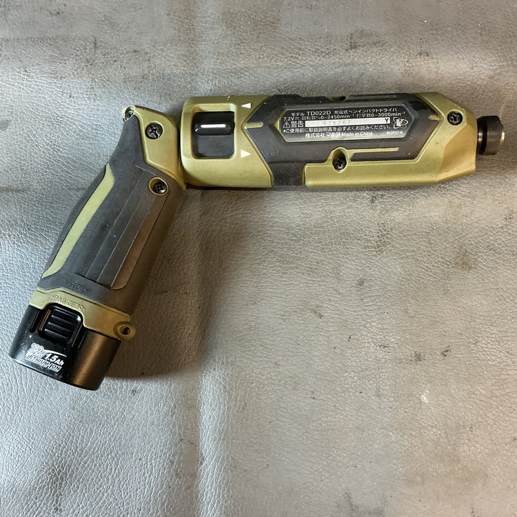 【中古】マキタ(makita) 7.2V充電式ペンインパクトドライバ TD022DZO 本体のみ 【越谷店】