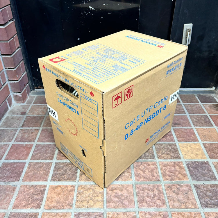 G)日本製線 Cat6 UTPケーブル 0.5-4P WH 【市川行徳店】