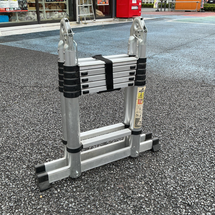 【中古・発送対応可！】 HillStone 伸縮式脚立 6段ステップ はしご兼用 1.8mクラス 6尺 【越谷店】