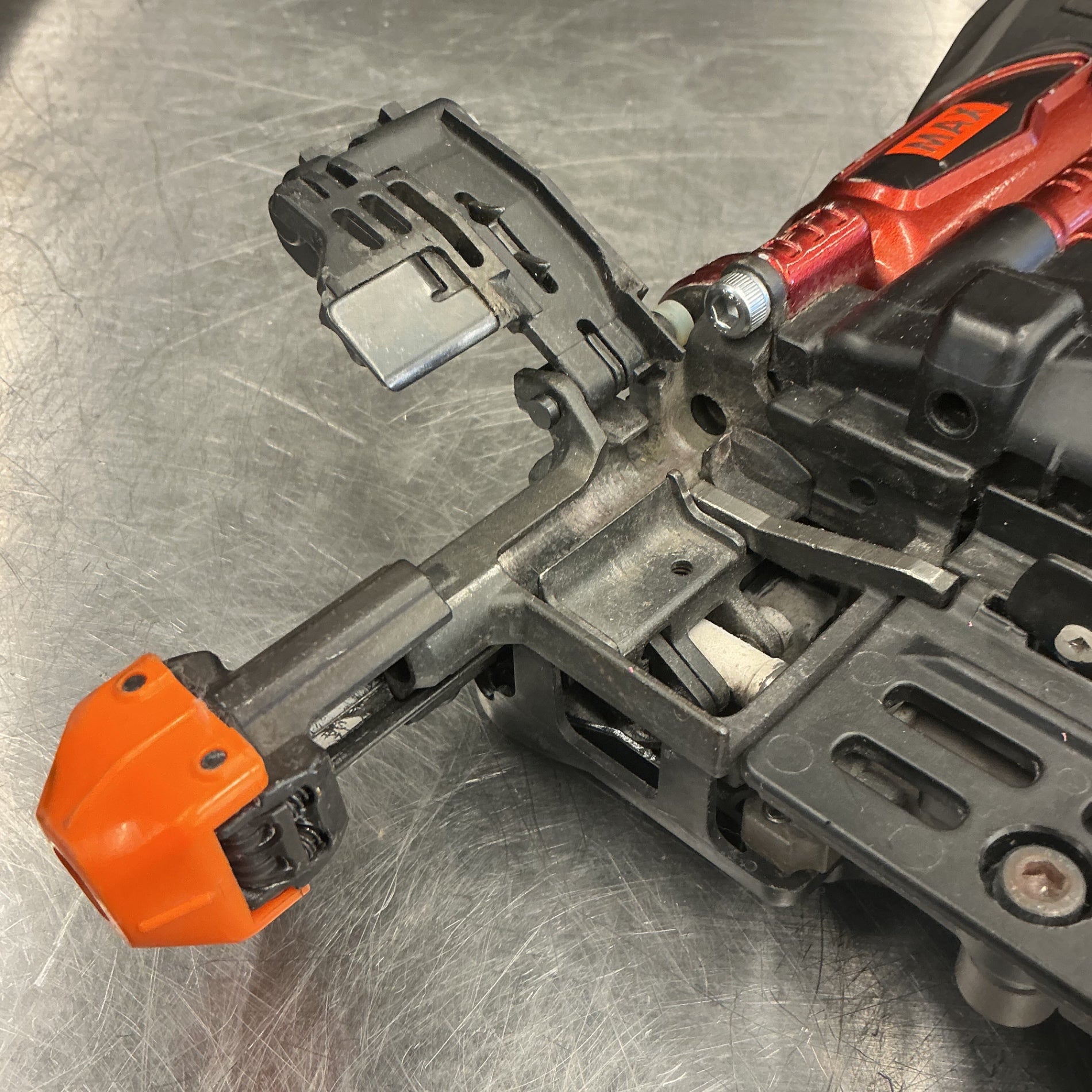 【中古・売り切りセール】 マックス MAX 41mm 高圧エアネジ打ち機 HV-R41G5-R 15mm石膏ボード対応 【越谷店】