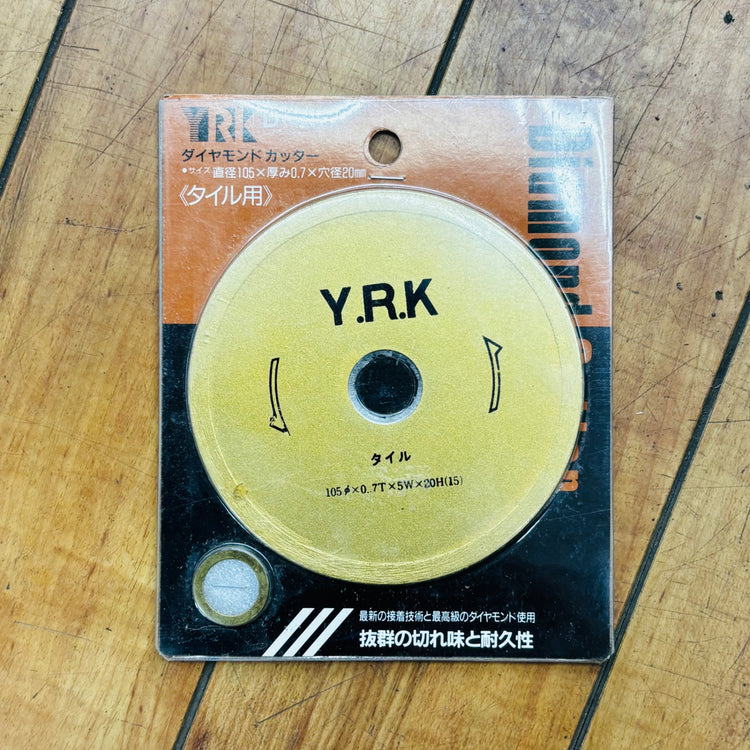【ネコポス】保管品 未使用 Y.R.K 105mm タイル用 ダイヤモンドカッター D-4 【未使用】 【蓮田店】