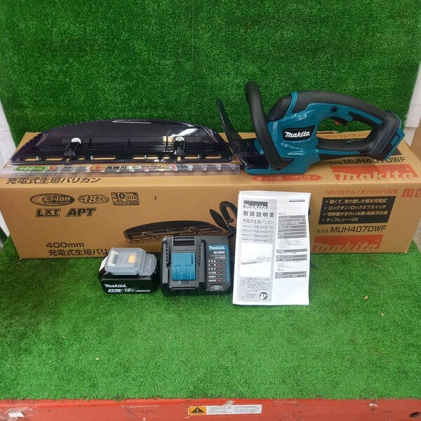 ４００ミリ充電式生垣バリカン 18V3Ah バッテリ・充電器付 MUH407DWF 【野田愛宕店】