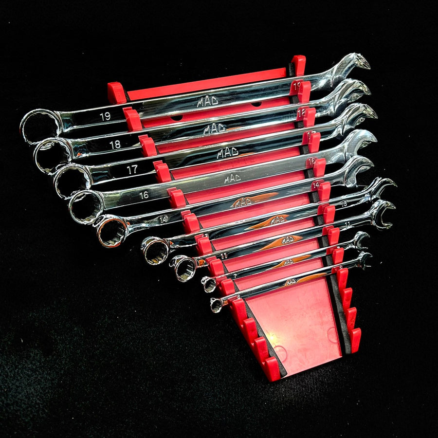 美品 MACTOOLS マックツール コンビネーションレンチ 9本セット CLR 12角 スパナ メガネ 【船橋馬込店】