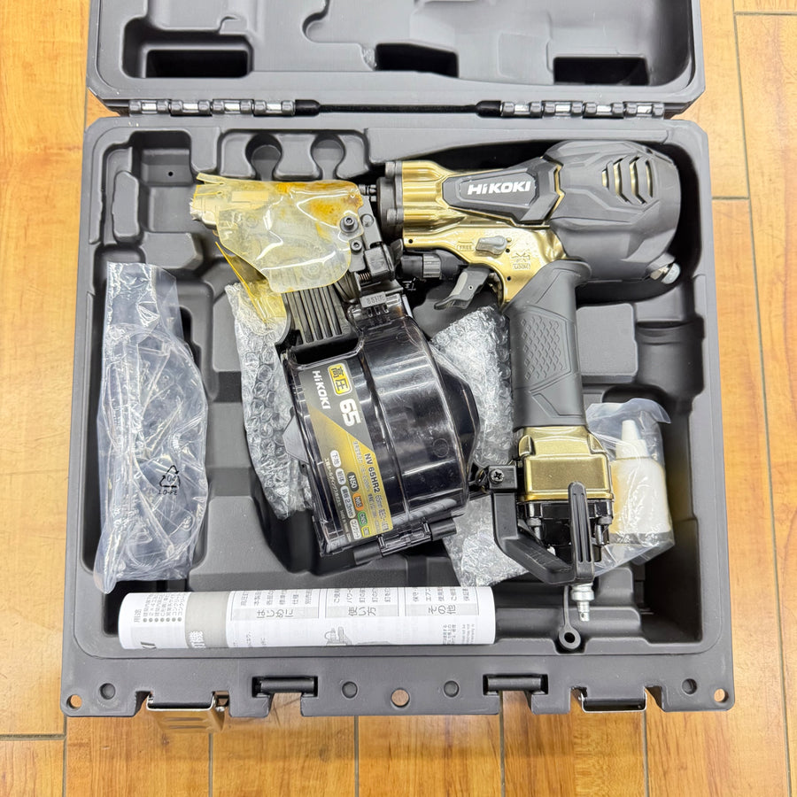 【美品】高圧エア釘打ち機 NV65HR2(S) パワー切り替え機構【中古】 【蓮田店】