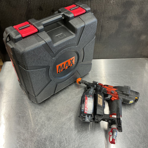 【中古・売り切りセール】 マックス MAX 41mm 高圧エアネジ打ち機 HV-R41G5-R 15mm石膏ボード対応 【越谷店】