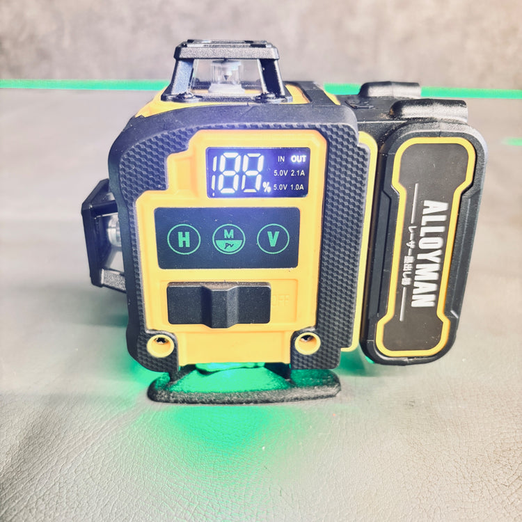 Alloyman レーザー墨出し器 4D フルライン グリーンレーザー　ALT16-20 【越谷店】