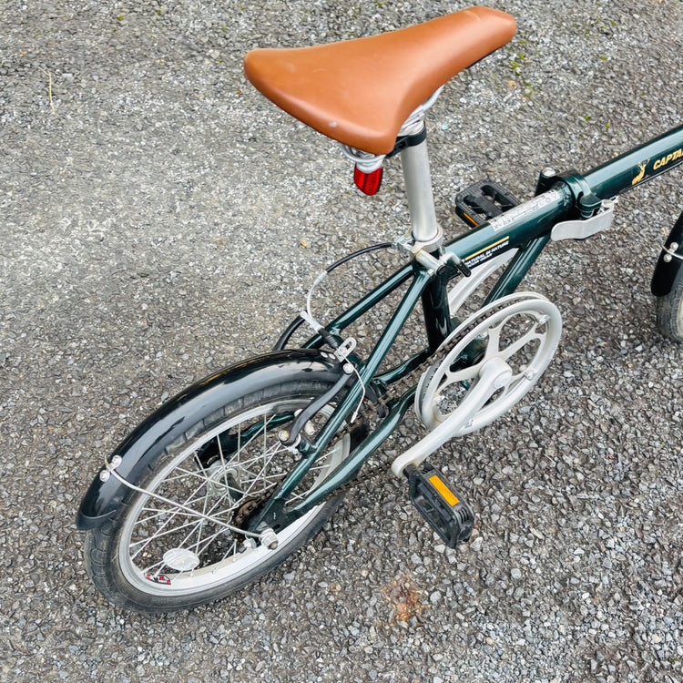 【引取限定】状態良 16インチ 折り畳み自転車 グリーン 【リライズ蓮田店】