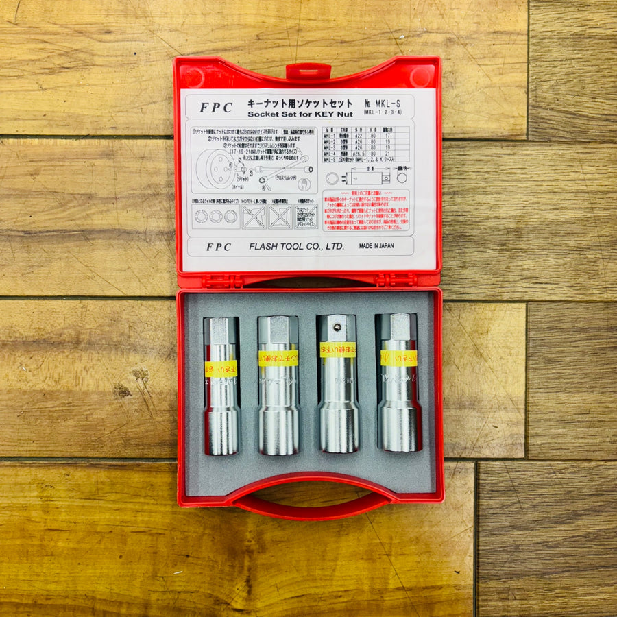 FPC キーナット用ソケットセット 4個入 MKL-S ロックナット外し フラッシュツール 【蓮田店】