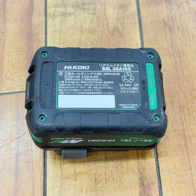使用確認済み リチウムイオンバッテリー 36V/2.5Ah BSL36A18X 【リライズ蓮田店】