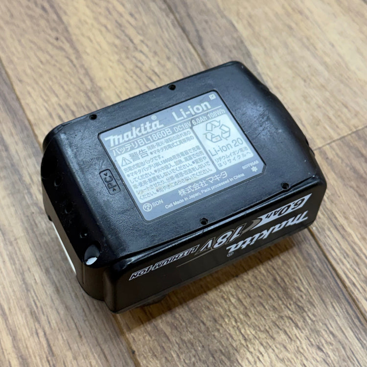 動作確認済み 純正 リチウムイオンバッテリー 18V/6.0Ah BL1860B 【リライズ蓮田店】