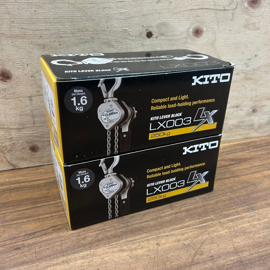 2個セット キトー (KITO) レバーブロック LX003 0.25t 250kg 【船橋馬込店】