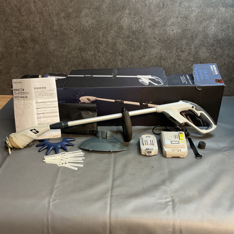 【中古】高儀(EARTHMAN) 充電式ブレードグラストリマ― GGT-144LiB  【越谷店】