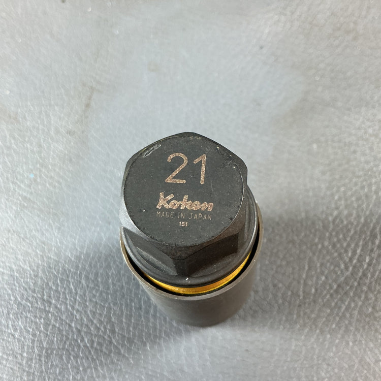 【未使用】Koken 280PM-21 低頭ホイールナット用 アダプター ソケット 21mm コーケン  【越谷店】
