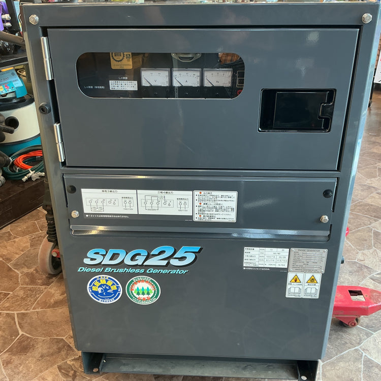 【未使用長期保管品】AIRMAN (旧 北越工業) ディーゼル発電機 SDG25S-3B1＊店頭引き取り限定【越谷店】