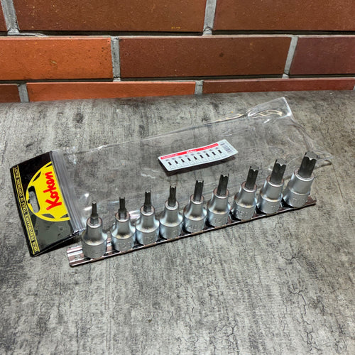 1/2(12.7mm)SQ. トルクスビットソケットレールセット 全長60mm 9ヶ組 RS4025/9-L60 【市川行徳店】