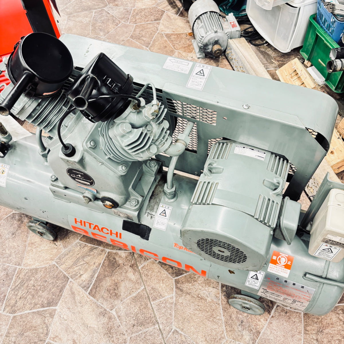 ※店頭引取限定　日立　200V 3馬力　ベビコン　2.2U-9.5VP5 【越谷店】