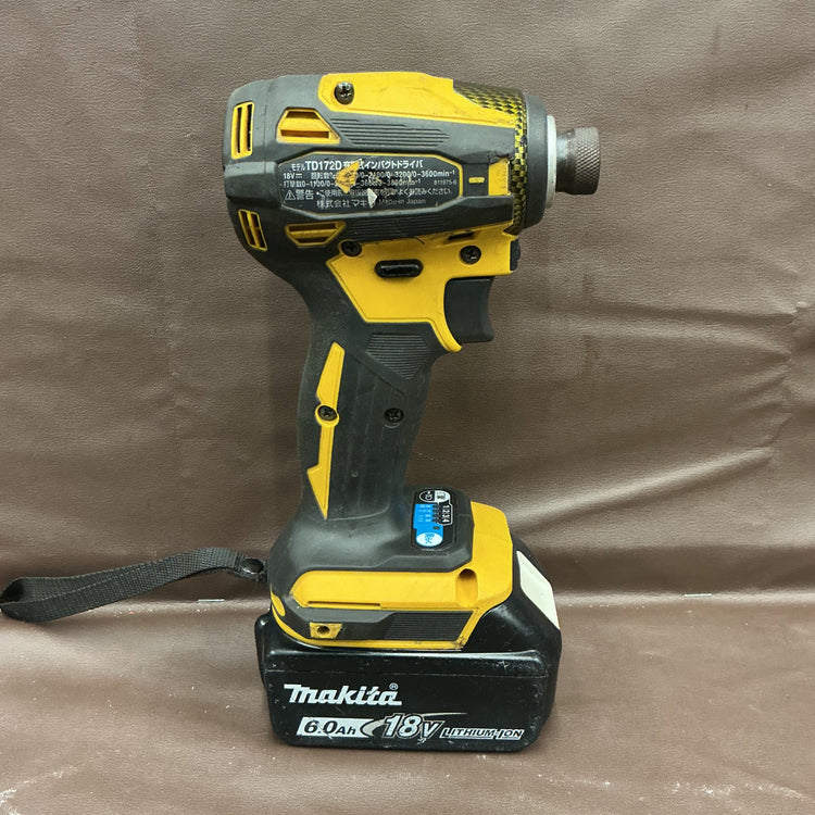 【中古品・限定色！バッテリ付き！】 マキタ(makita) コードレスインパクトドライバー TD172DZFY 【越谷店】