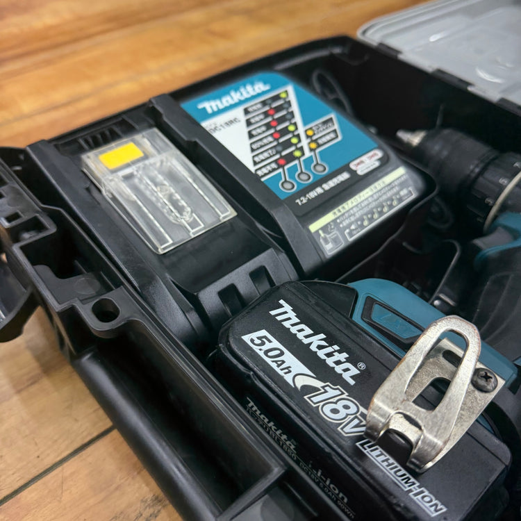動作良好 18V コードレス振動ドリルドライバー HP480DRMX ※バッテリー2個BL1850になります【リライズ蓮田店】