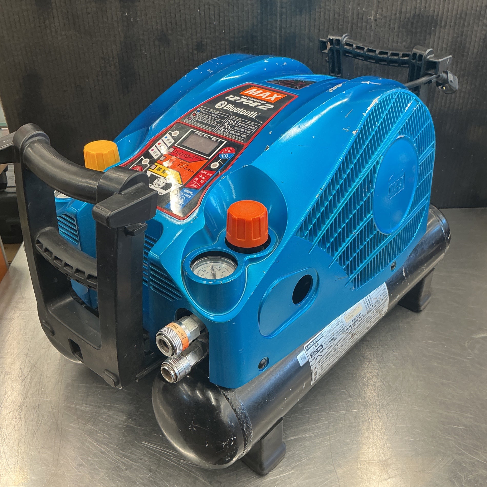 【中古現状品】 マックス/MAX エアコンプレッサー AK-HL1270E2　アクアブルー 【越谷店】