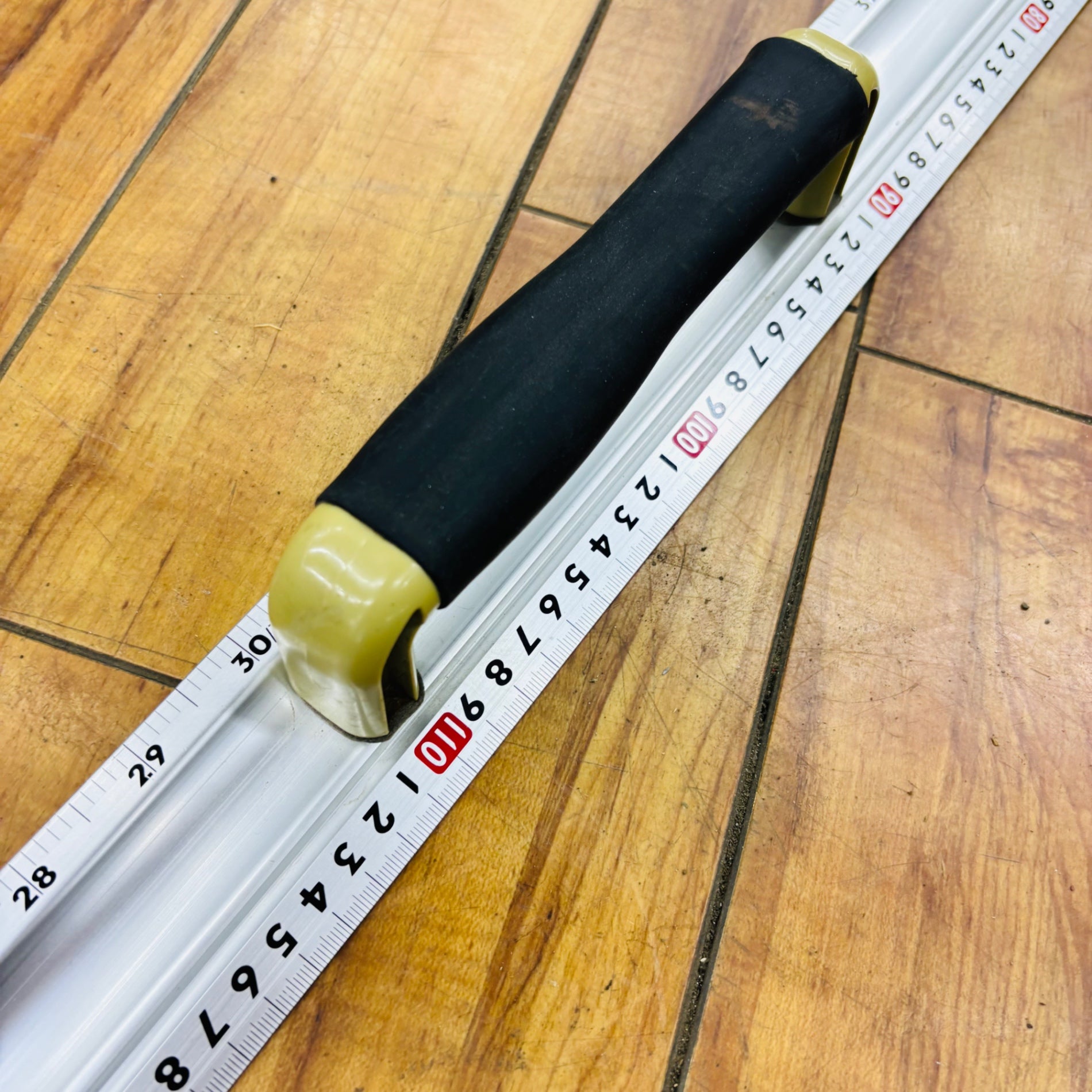 【引取限定】 アルミカッター定規 カット師 2m 取手付 65097 【蓮田店】