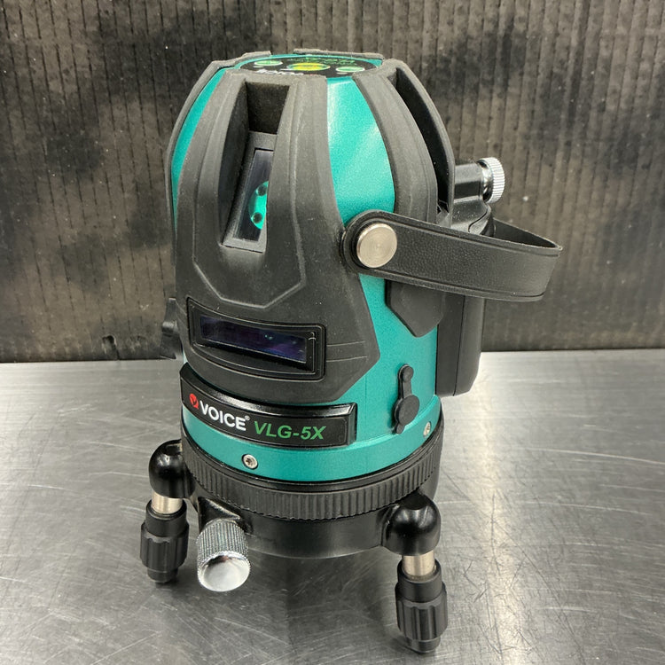 【中古】 VOICE レーザー墨出し器 5ライングリーンレーザー VLG-5X 本体+受光器セット 【越谷店】