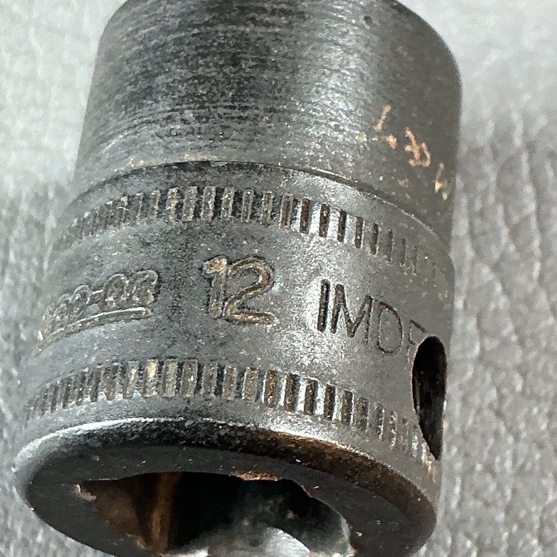 【中古】SNAP-ON 【12mm】 IMD 12 ？ インパクトソケット 差込: 3/8dr 12角 旧ロゴ  【越谷店】
