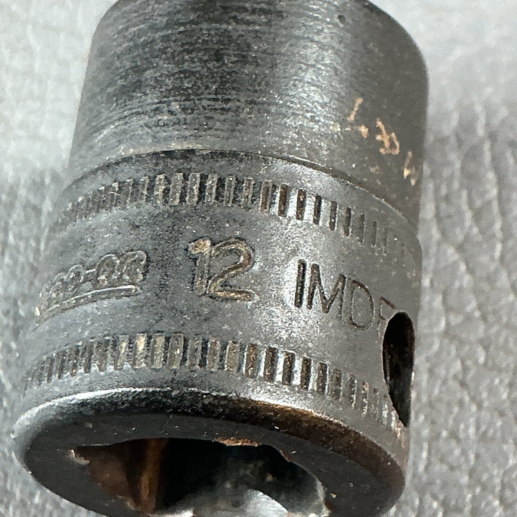 【中古】SNAP-ON 【12mm】 IMD 12 ？ インパクトソケット 差込: 3/8dr 12角 旧ロゴ  【越谷店】