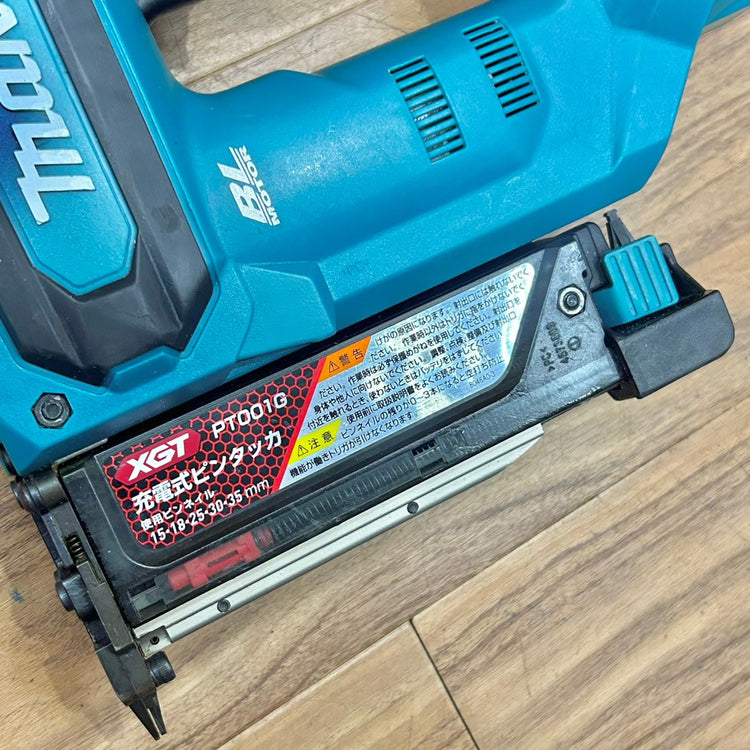 バッテリー付き マキタ (makita) 35mm コードレスピンネイラ PT001GZ 本体 BL4025 【船橋馬込店】