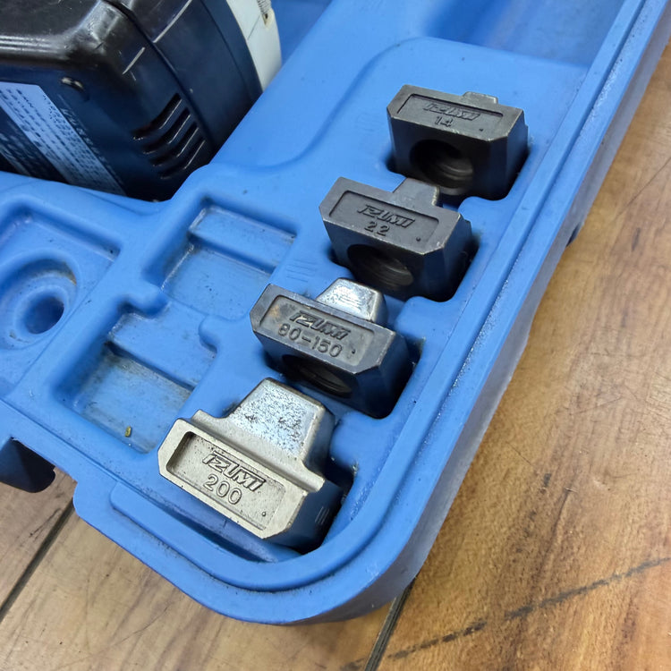 動作良好 14.4V 電動油圧式多機能工具 REC-Li200M 雄ダイス雌ダイス各サイズ付属【リライズ蓮田店】