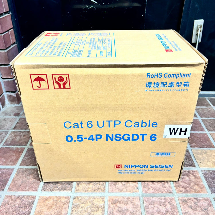 G)日本製線 Cat6 UTPケーブル 0.5-4P WH 【市川行徳店】