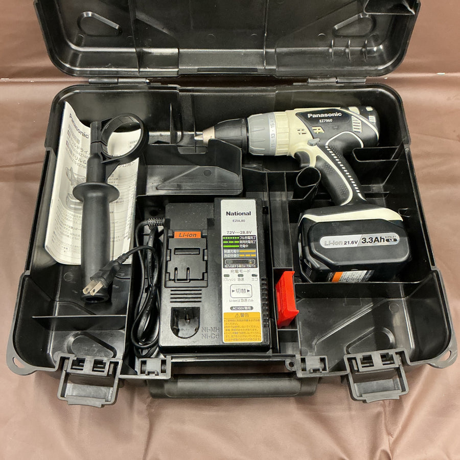 【中古・動作良好！】 パナソニック Panasonic 21.6V 充電振動機能付 ドリルドライバー EZ7960 【越谷店】