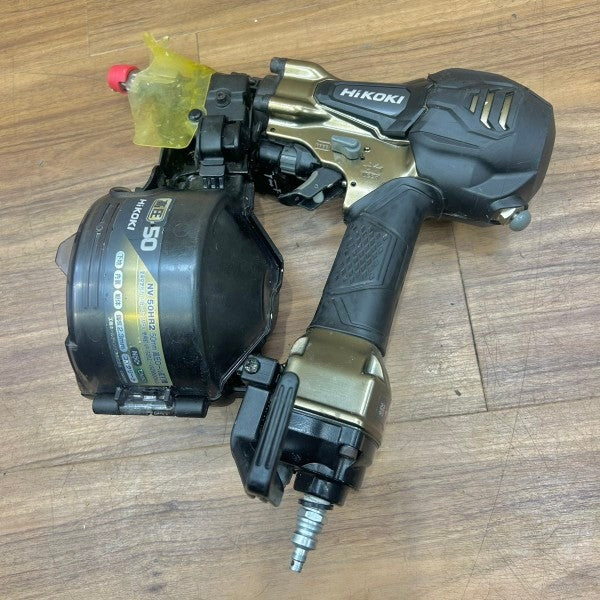 良品 ハイコーキ (HiKOKI) 高圧 50mm エアー釘打ち機 NV50HR2(S) パワー切替機構付き ロール 【船橋馬込店】