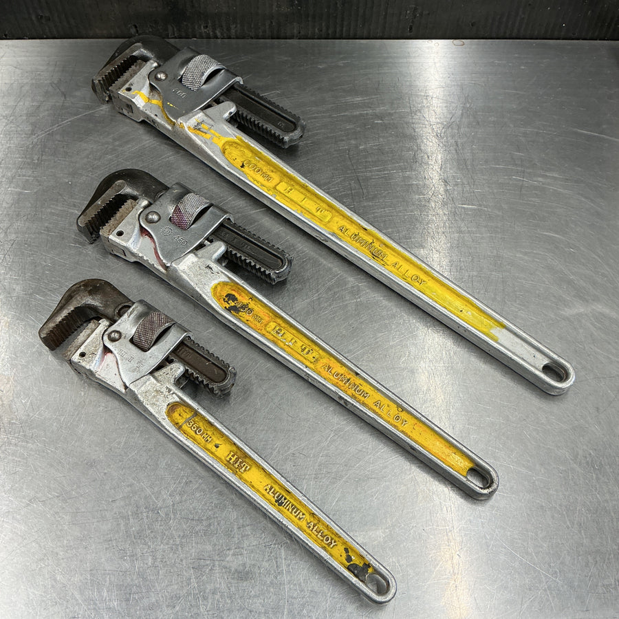 【中古】 HIT  アルミパイプレンチ　3本セット（350・450・600mm）【越谷店】