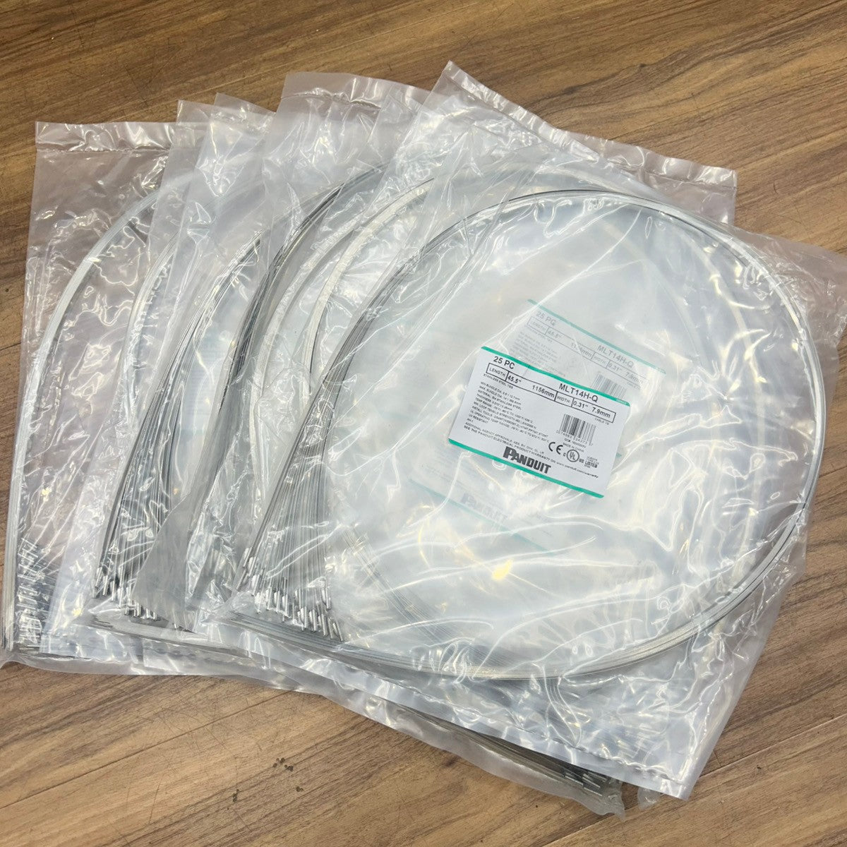PANDUIT パンドウイット 自動ロック式 ステンレススチールバンド SUS304 MLT14H-Q 25本×7袋セット 【船橋馬込店】