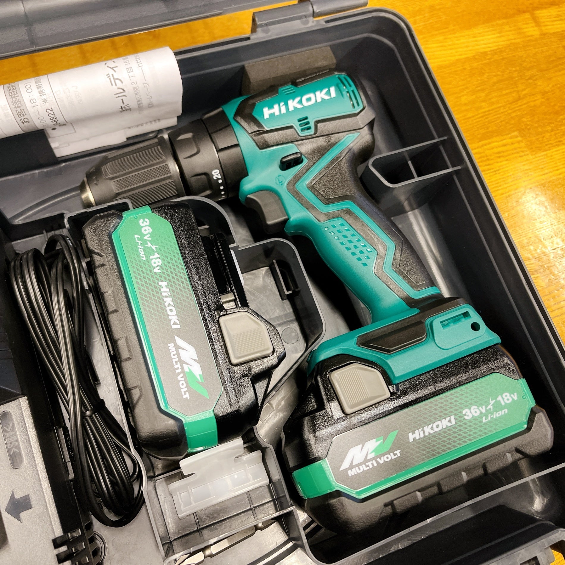 【未使用】 HiKOKI ハイコーキ 18V 振動ドライバドリル DV18DD(2XCZ) セット品 【越谷店】