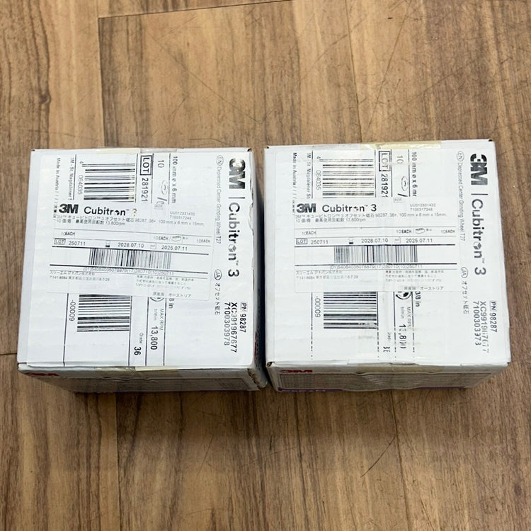 20枚セット 3M スリーエム キュービトロン3 オフセット砥石 98287 外径100mm 厚さ6mm 穴径15mm 粒度#36+ 【未使用】【船橋馬込店】