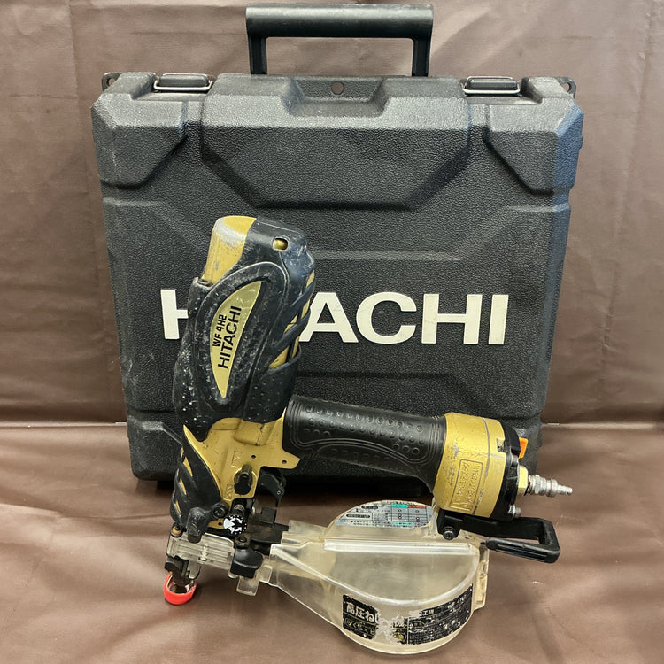 【現状品・ワケアリ品】 日立(HITACHI) 41mm 高圧エアネジ打ち機 WF4H2 ※エアー漏れします 【越谷店】