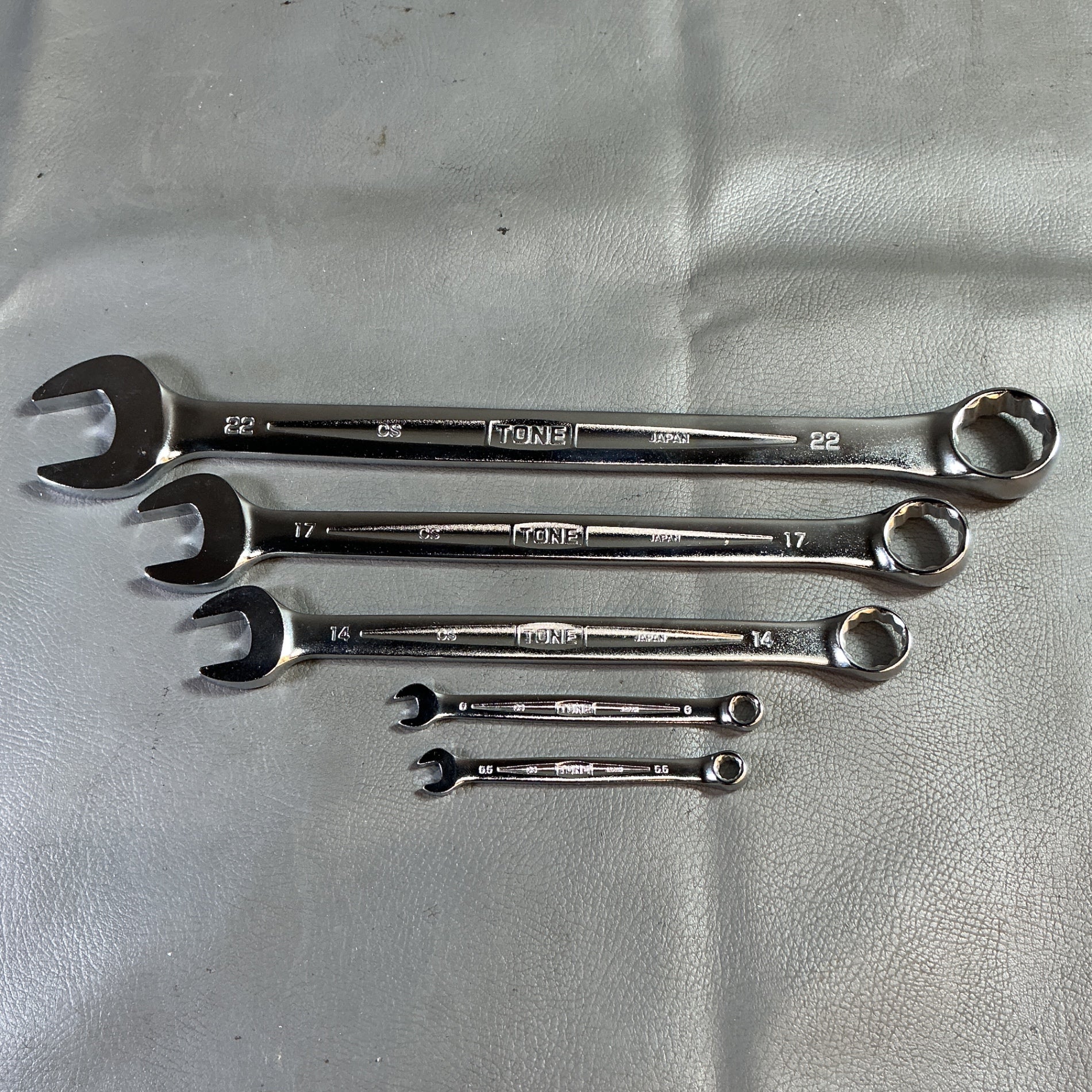 【中古】TONE コンビレンチ 5本セット CS-22 17 14 6 5.5 トネ  【越谷店】