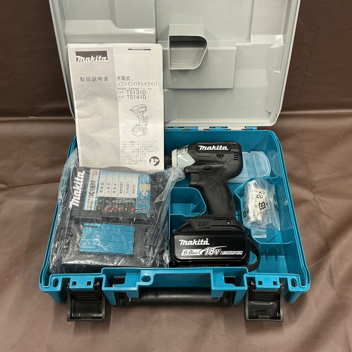 【未使用】 マキタ makita 18V ソフトインパクトドライバー TS141DRG ブラック 静音インパクト トルク最大40N・m バッテリは1点のみ 【越谷店】