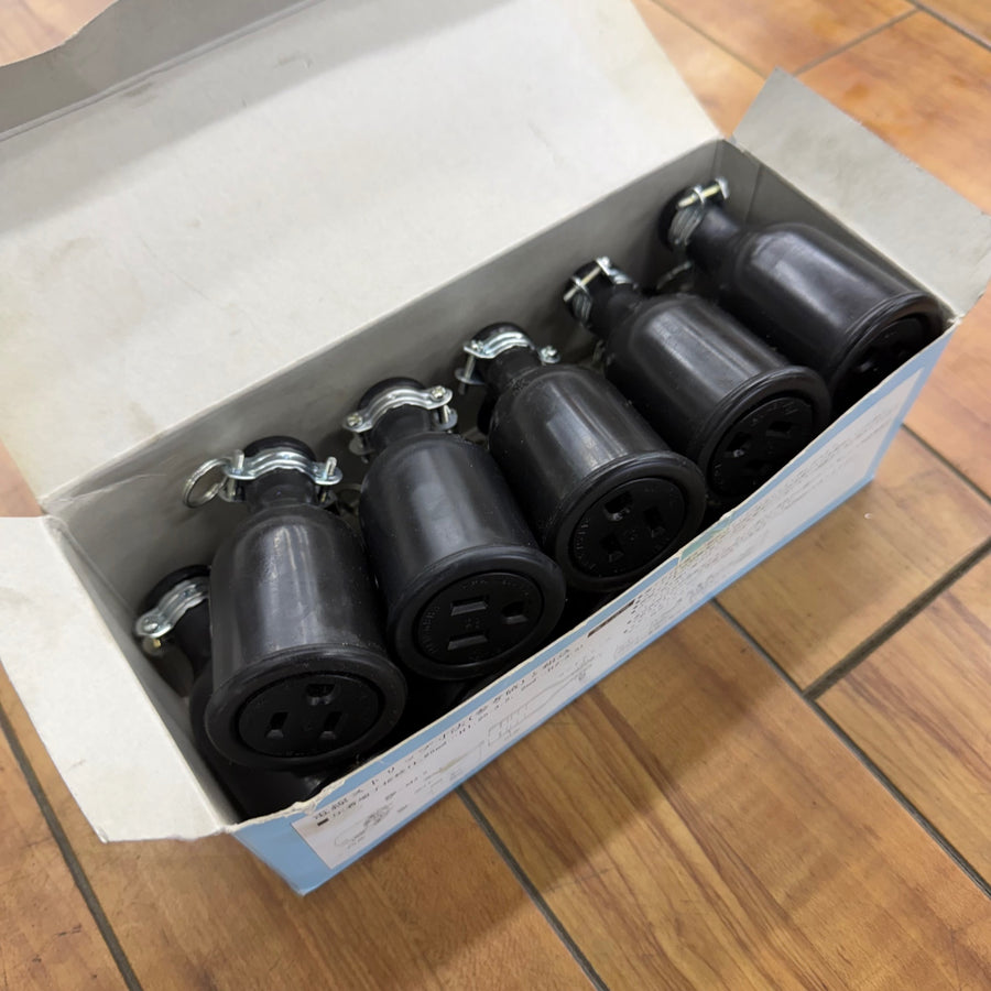 美品 明工社(MEIKOSHA) 15A 125V 接地防水コネクターボデー 10個セット ME2624 【リライズ蓮田店】