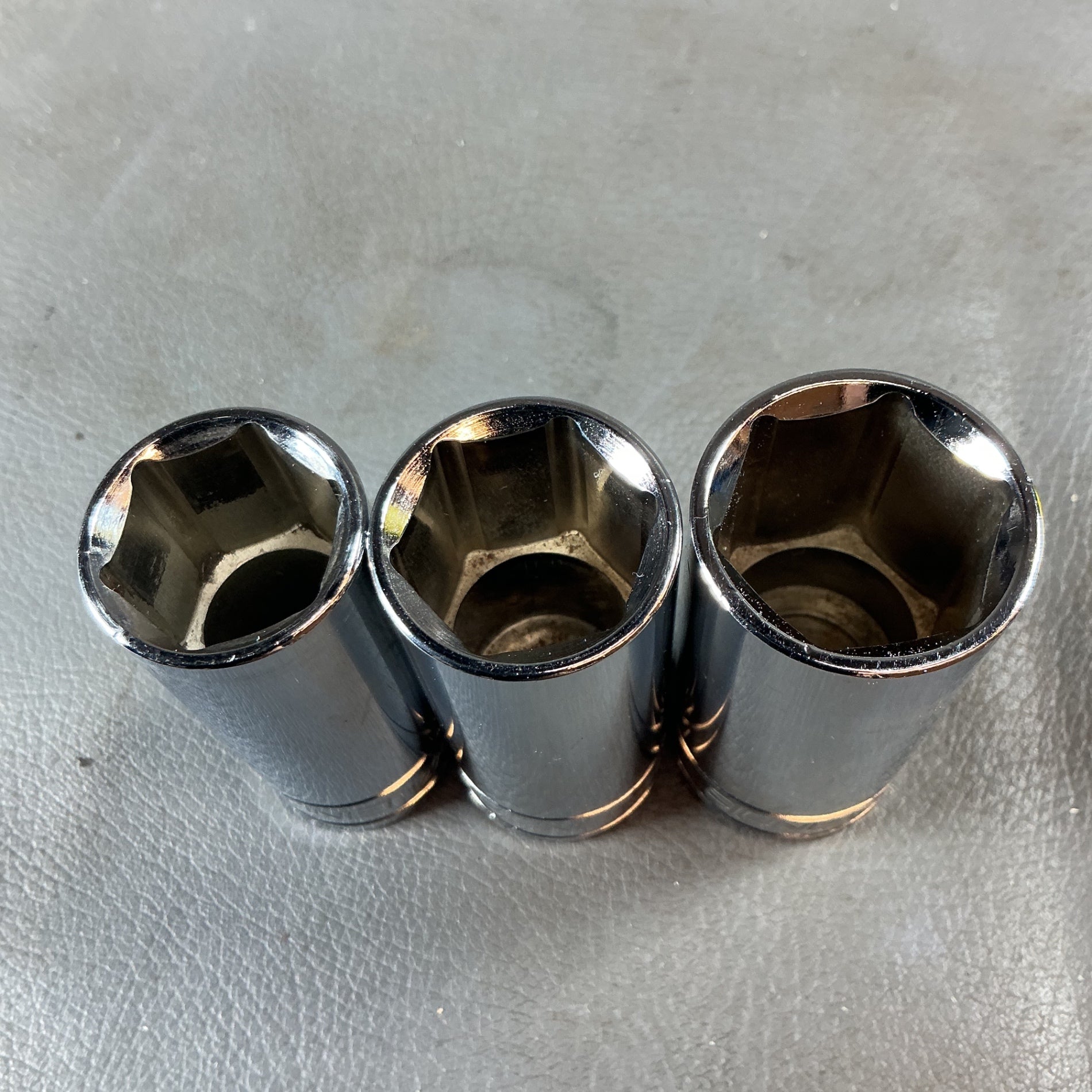 【中古】シグネット ディープソケット 3個セット 差込:3/8 サイズ:7/8 13/16 3/4 12209 12208 12207 SIGNET インチ  【越谷店】