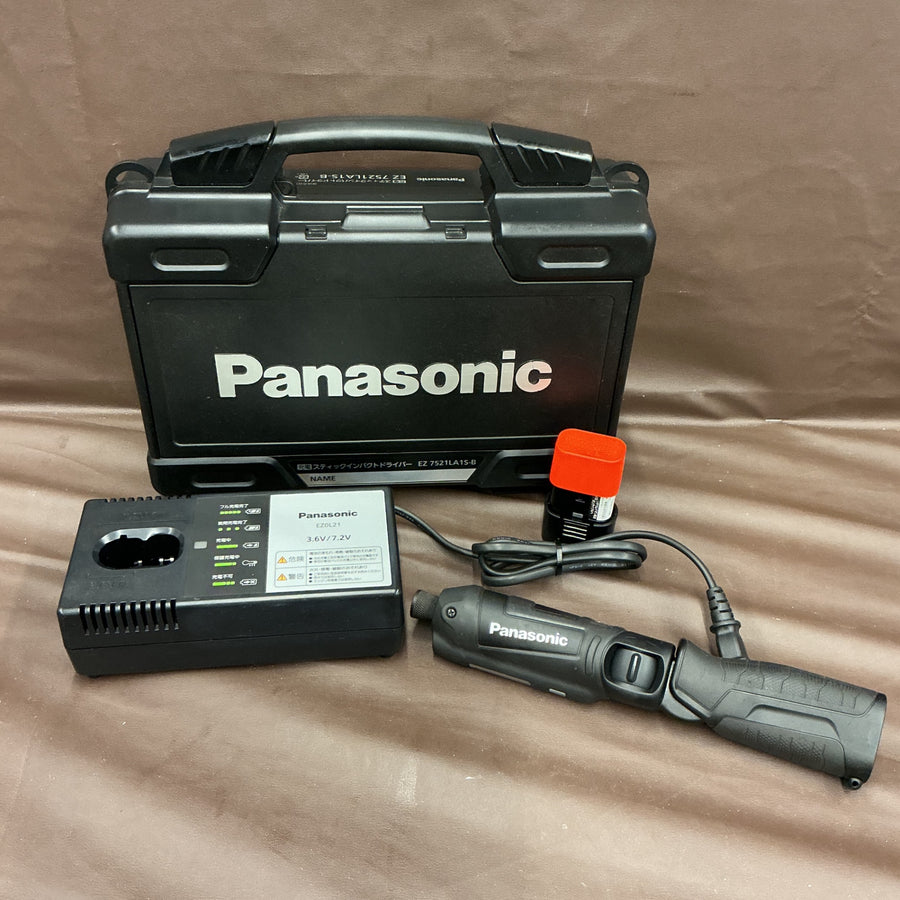 【中古品・7.2V 1.5Ahバッテリ1個付き！】パナソニック(Panasonic) 充電スティック インパクトドライバー EZ7521LA2S-B 【越谷店】