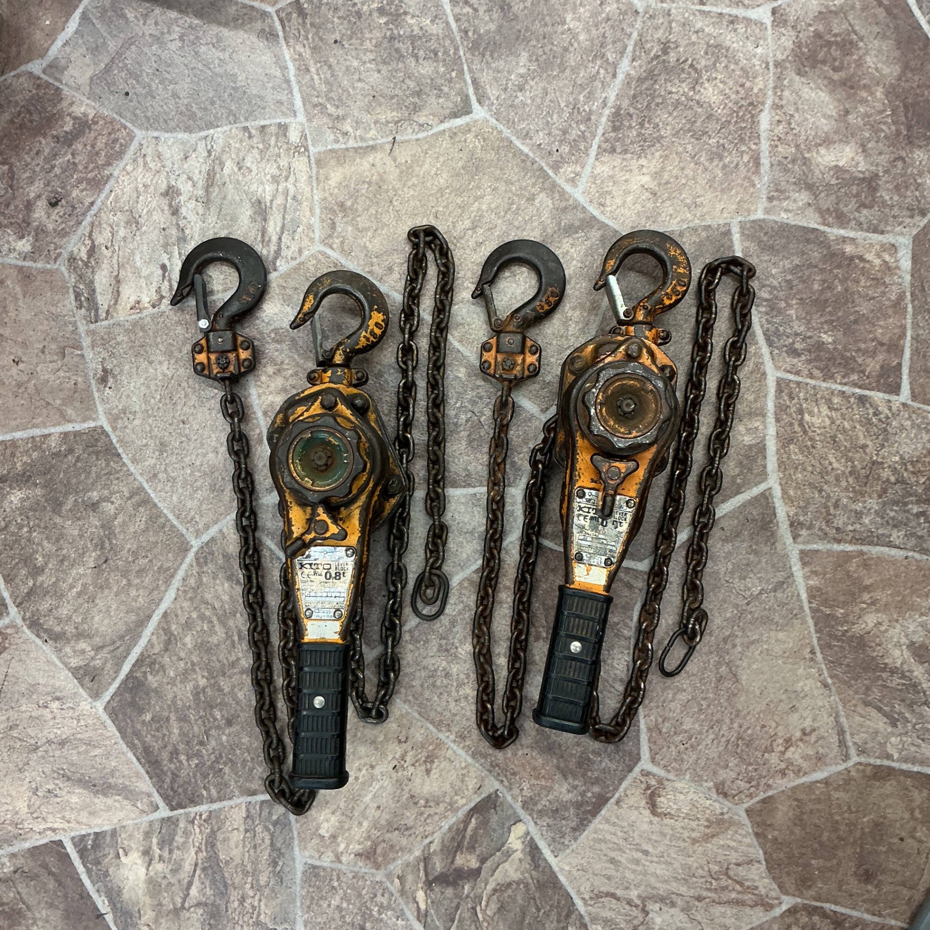 【中古・使用感あり】 KITO  レバーブロック LB008 2個セット 【越谷店】