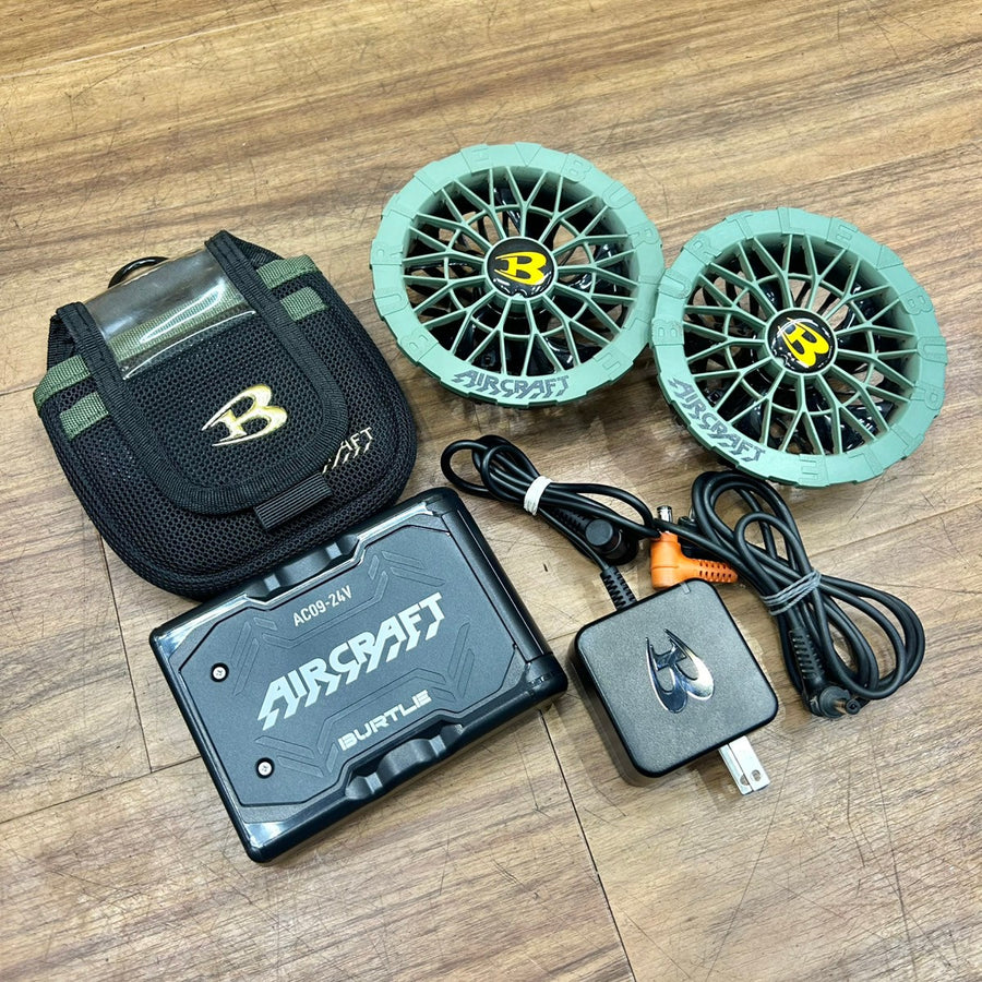 ◆バートル(BURTLE)  空調服用バッテリーファンセット AC09-24V 【船橋馬込店】