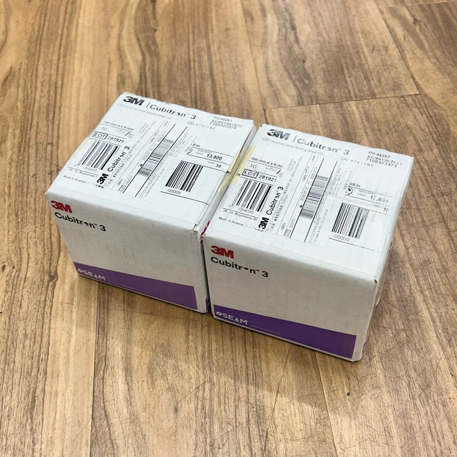 20枚セット 3M スリーエム キュービトロン3 オフセット砥石 98287 外径100mm 厚さ6mm 穴径15mm 粒度#36+ 【未使用】【船橋馬込店】