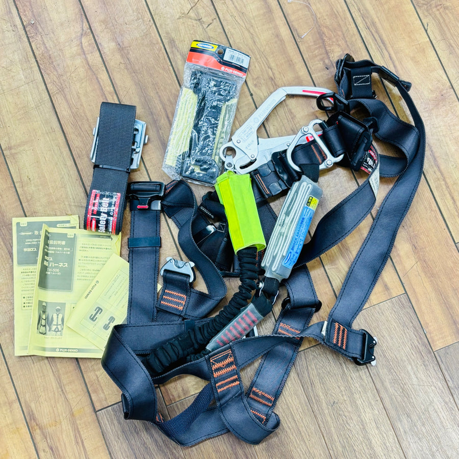 フルハーネス 飛燕ハーネス TH-506 Mサイズ 固定具・セーフティベルト付き【中古】 【蓮田店】