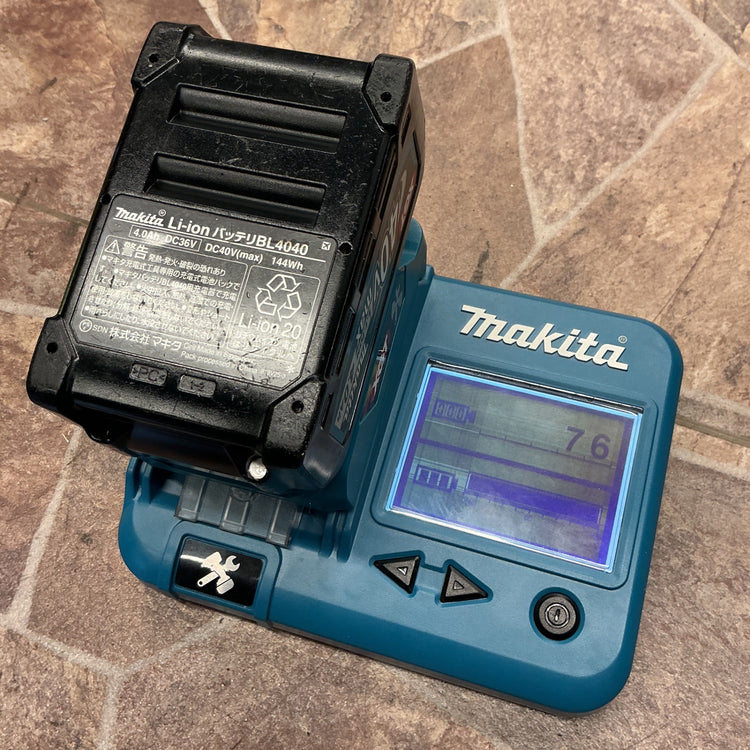 【中古・動作OK！】 マキタ makita 40Vmax リチウムイオンバッテリ BL4040 チェッカーにて詳細確認済み 【越谷店】