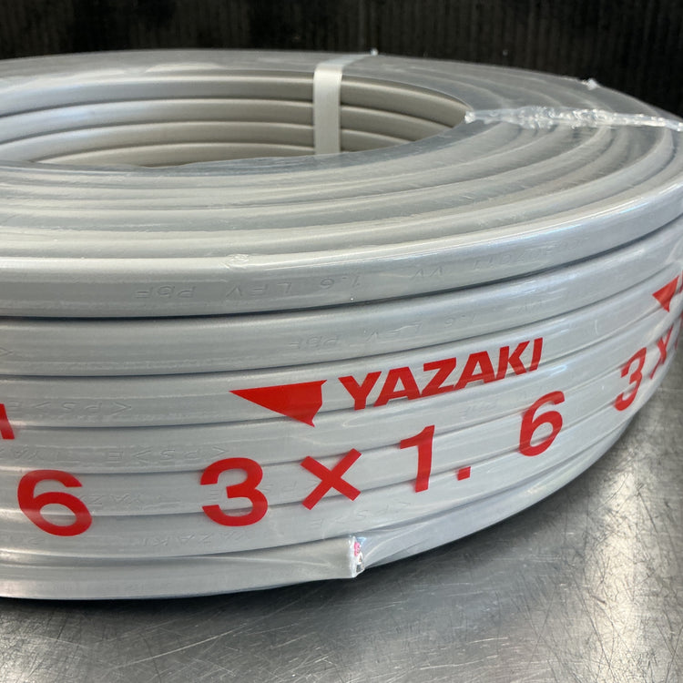 【未使用・アウトレットセール！】 矢崎 VVFケーブル 3 x 1.6 mm 100m巻き VVF163 【越谷店】