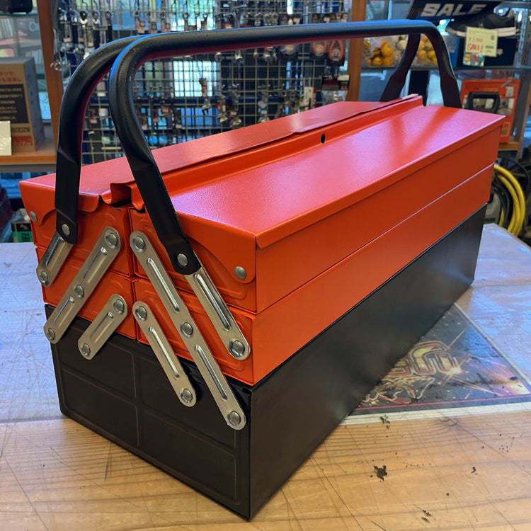 【中古】 ハンドツール 工具セット 専用工具箱入り 色：オレンジ ノンブランド品 ミリ規格 スパナ ラチェット プライヤ 【越谷店】